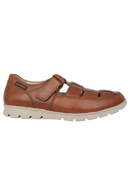 Bred lädersandal