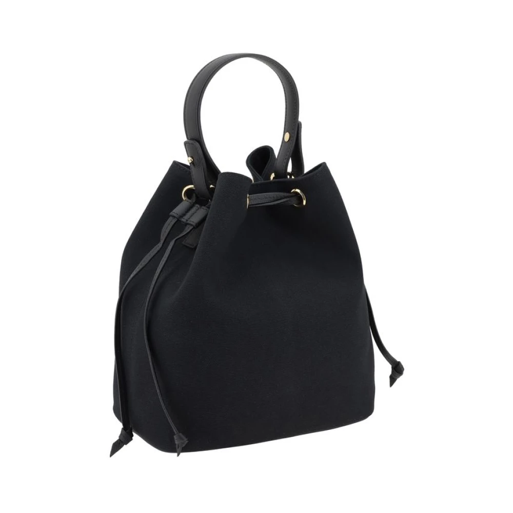 Versace Medusa Bucket Bag met Trekkoordsluiting Black Dames