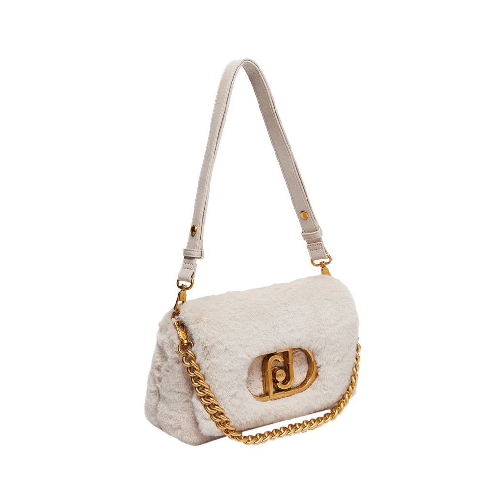 Liu Jo Ivoor Schoudertas met Gouden Details White Dames