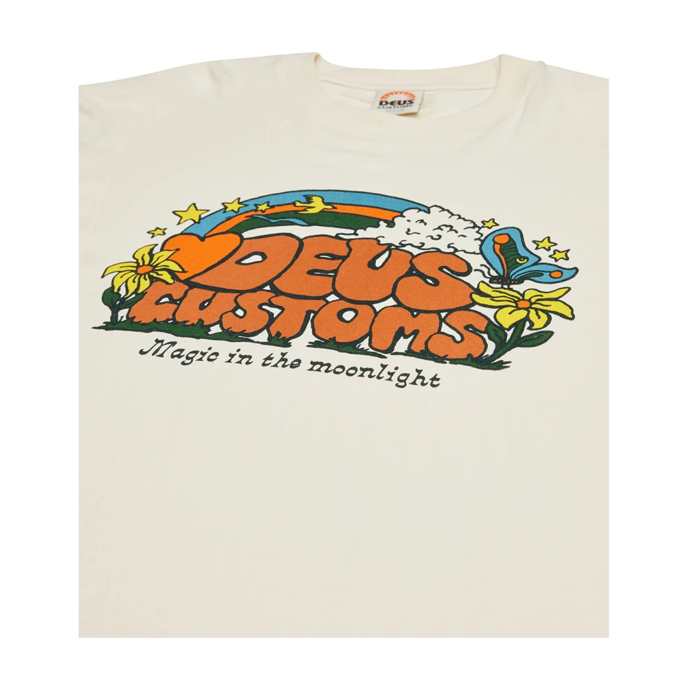 Deus Ex Machina Stijlvolle Connection Tee Beige Heren