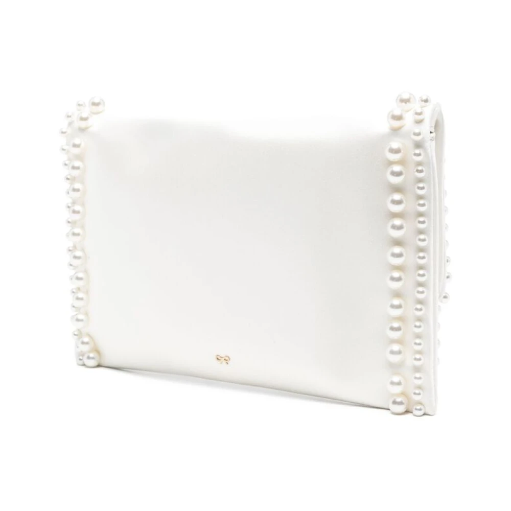 Anya Hindmarch Witte Twist-Lock Foldover Tas White Dames