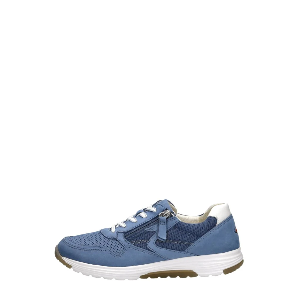 Gabor Rollingsoft Veterschoenen Laag Dames Schoenen Blauw