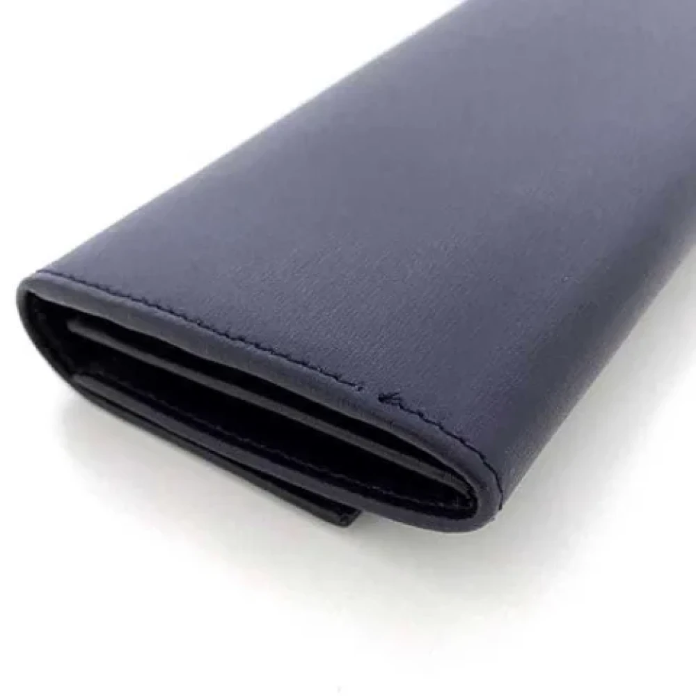 Salvatore Ferragamo Pre-owned Leather wallets Blue Dames