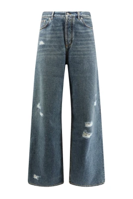 Jeans med förstörd effekt