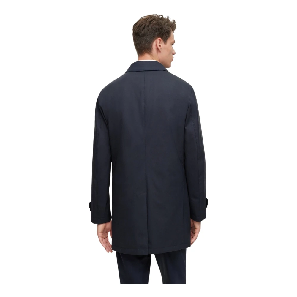 Boss Marine Stretch-Wol Regular-Fit Jas Blue Heren