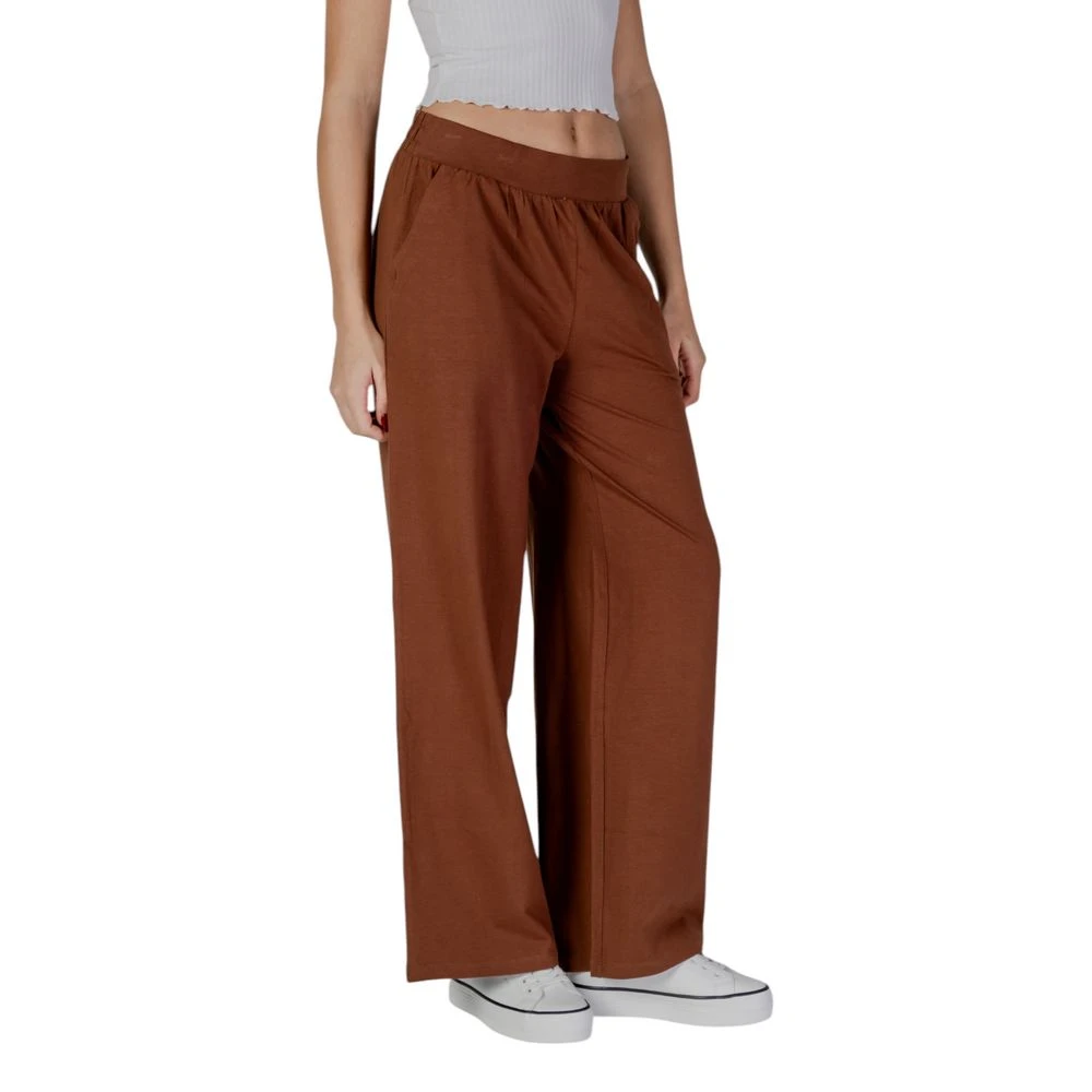b.Young Bruine Katoenen Jeans & Broek Brown Dames