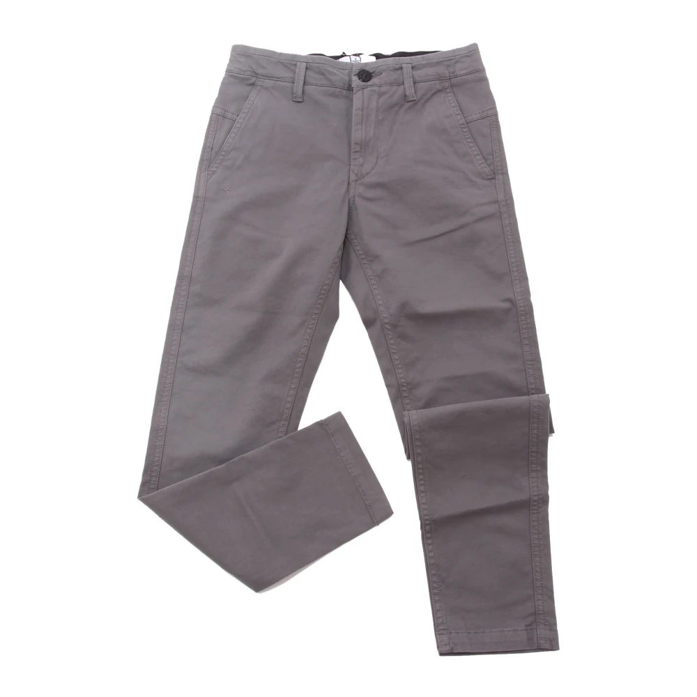 Stone Island Boys Gray Trousers, 8 Y, Pantalone Cotton Trouser