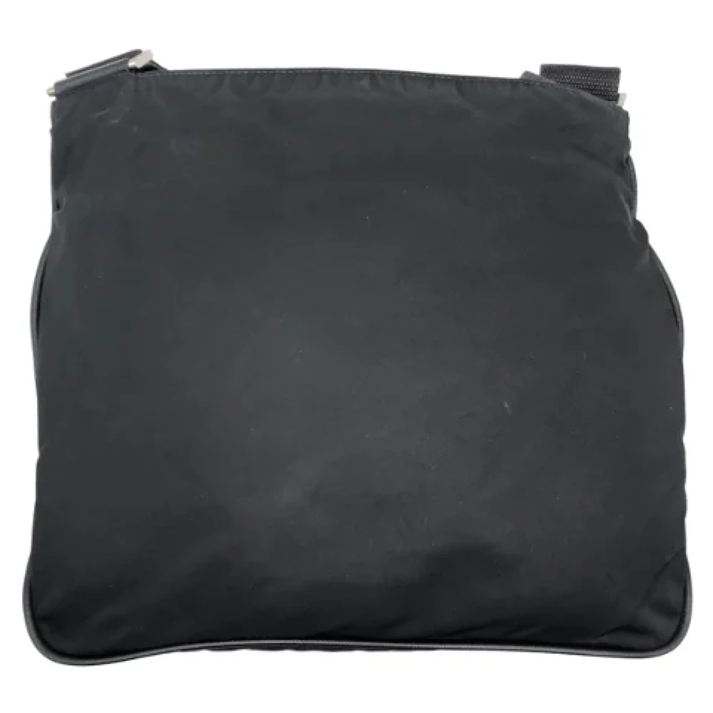 Prada Vintage Pre-owned Canvas crossbody-bags Black Dames
