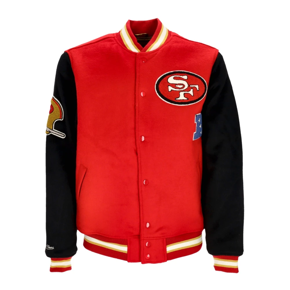 Mitchell & Ness NFL Team Legacy Varsity Jack Rood Zwart Multicolor Heren