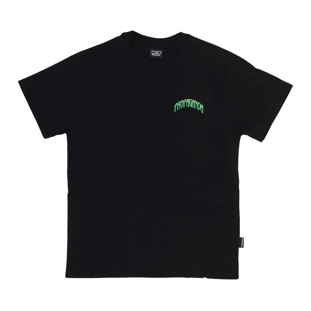 Propaganda Zwarte Triangle Panther Tee Korte Mouw Black Heren