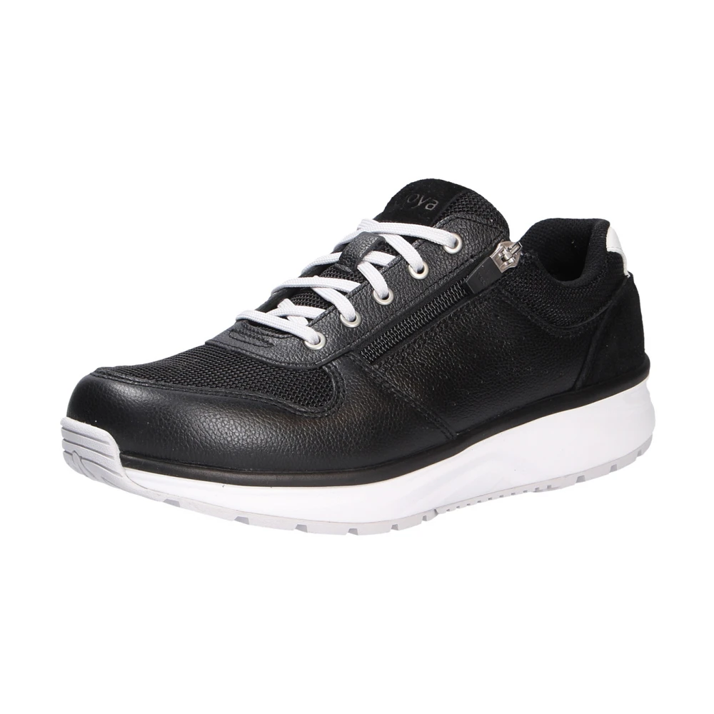 Joya Comfortabele Zwarte Zip Schoenen Dames Schoenen
