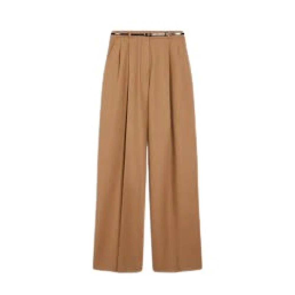 SPORTMAX Casual Denim Broek voor Dagelijks Gebruik Brown Dames