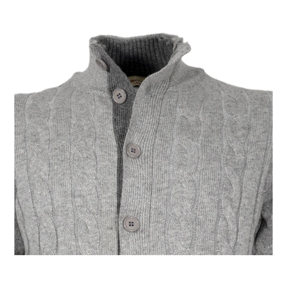 Cashmere Company Cardigan Gray Heren