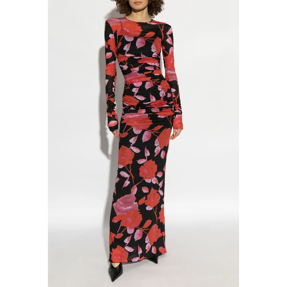 Blumarine Jurk met bloemenmotief Red Dames