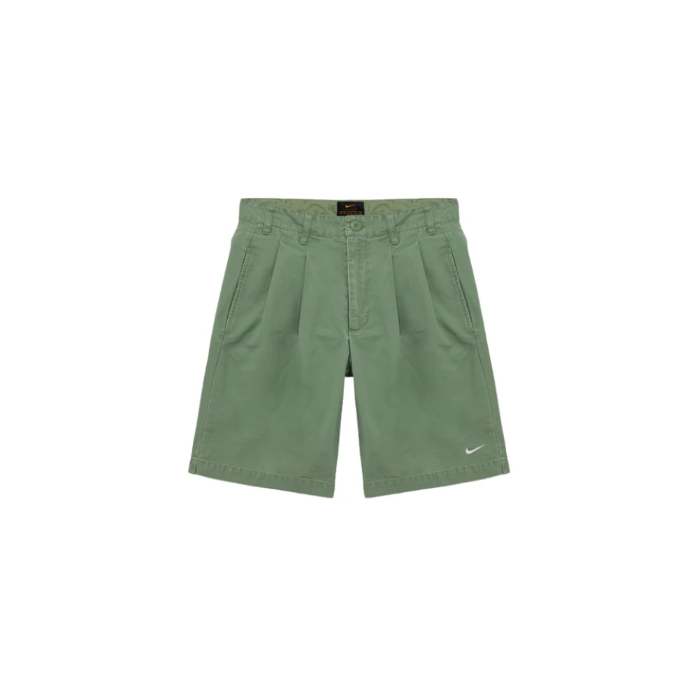 Nike Klassieke katoenen canvas shorts Green Heren
