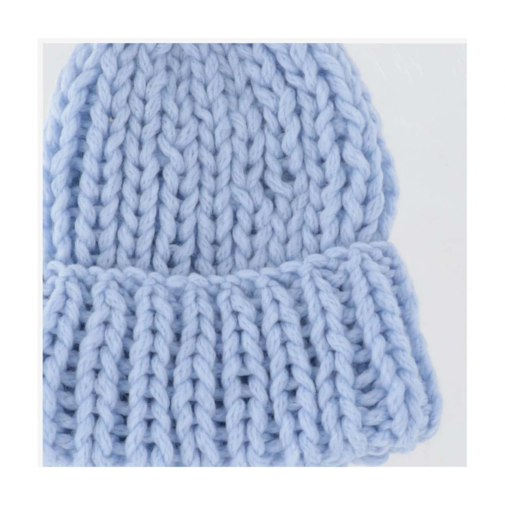 Evyïnit Luxe Merinowolmix Gebreide Beanie Blue Dames