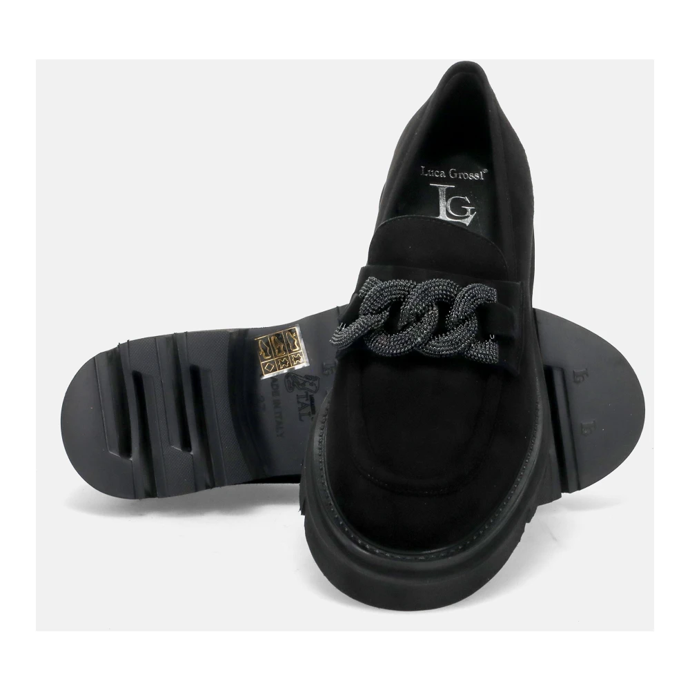 Luca Grossi Flat shoes Zwart