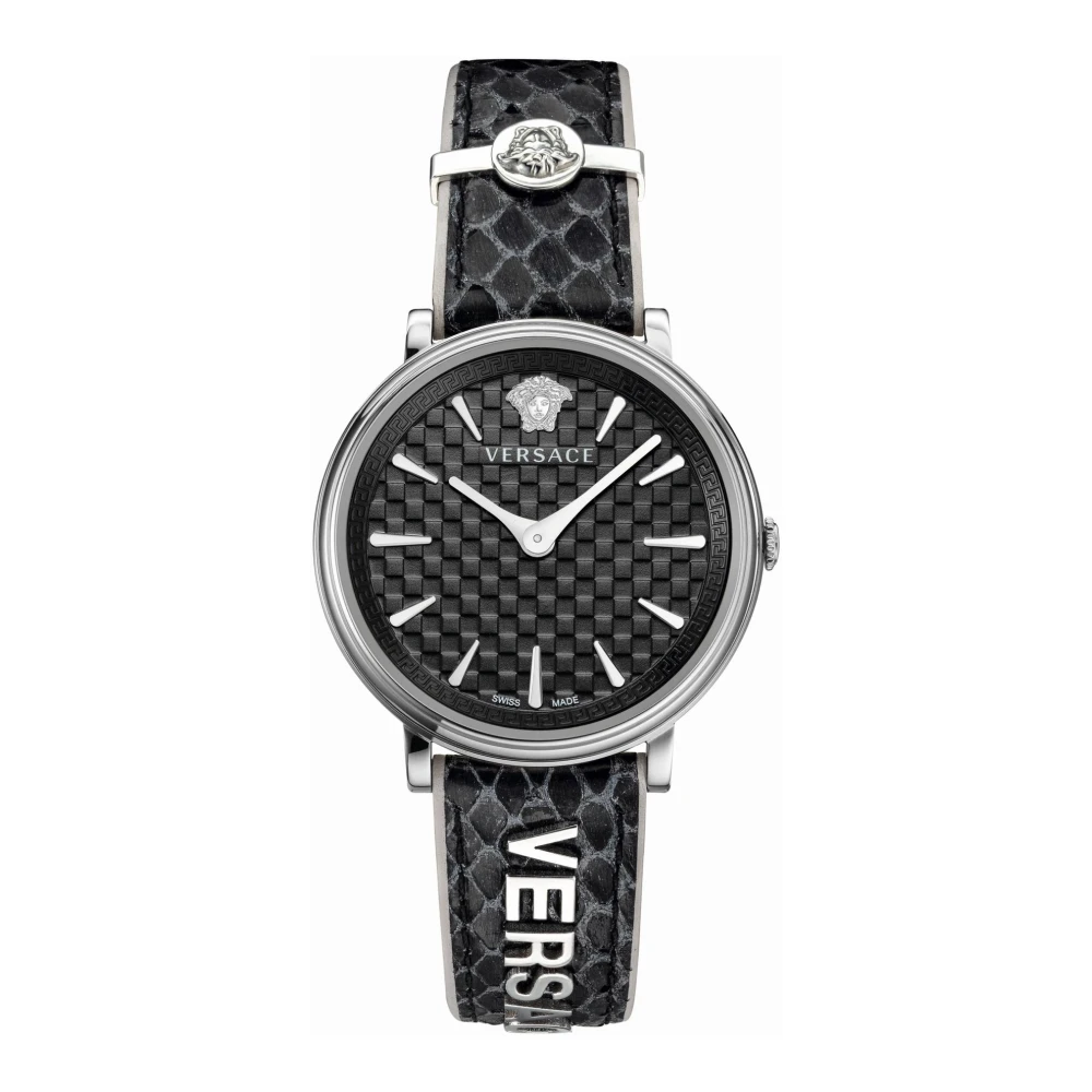 Versace Women's Gray V-Circle Watch Ve81009 19