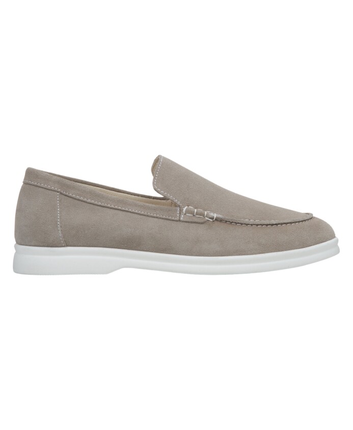 Dunkelgraue Wildleder-Loafer | Estro | Herren | Miinto
