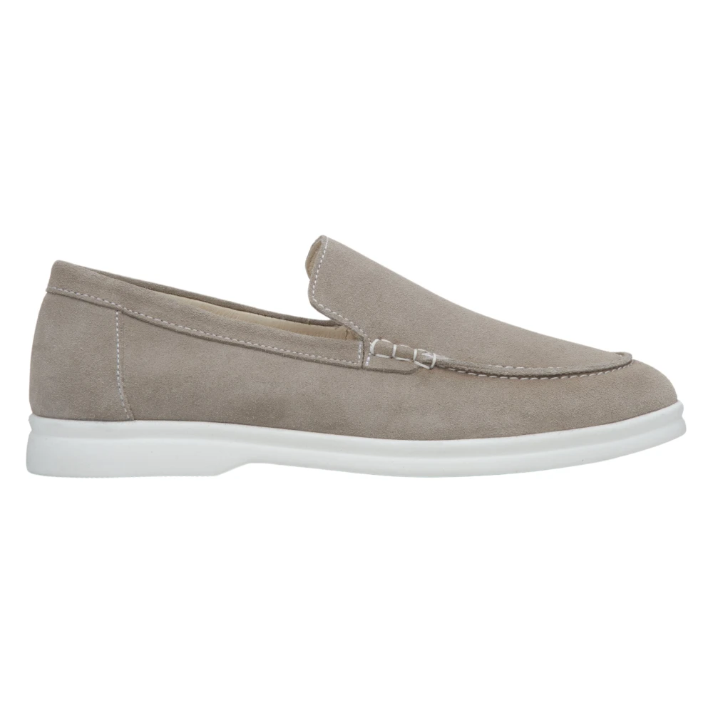 Dunkelgraue Wildleder-Loafer | Estro | Herren | Miinto