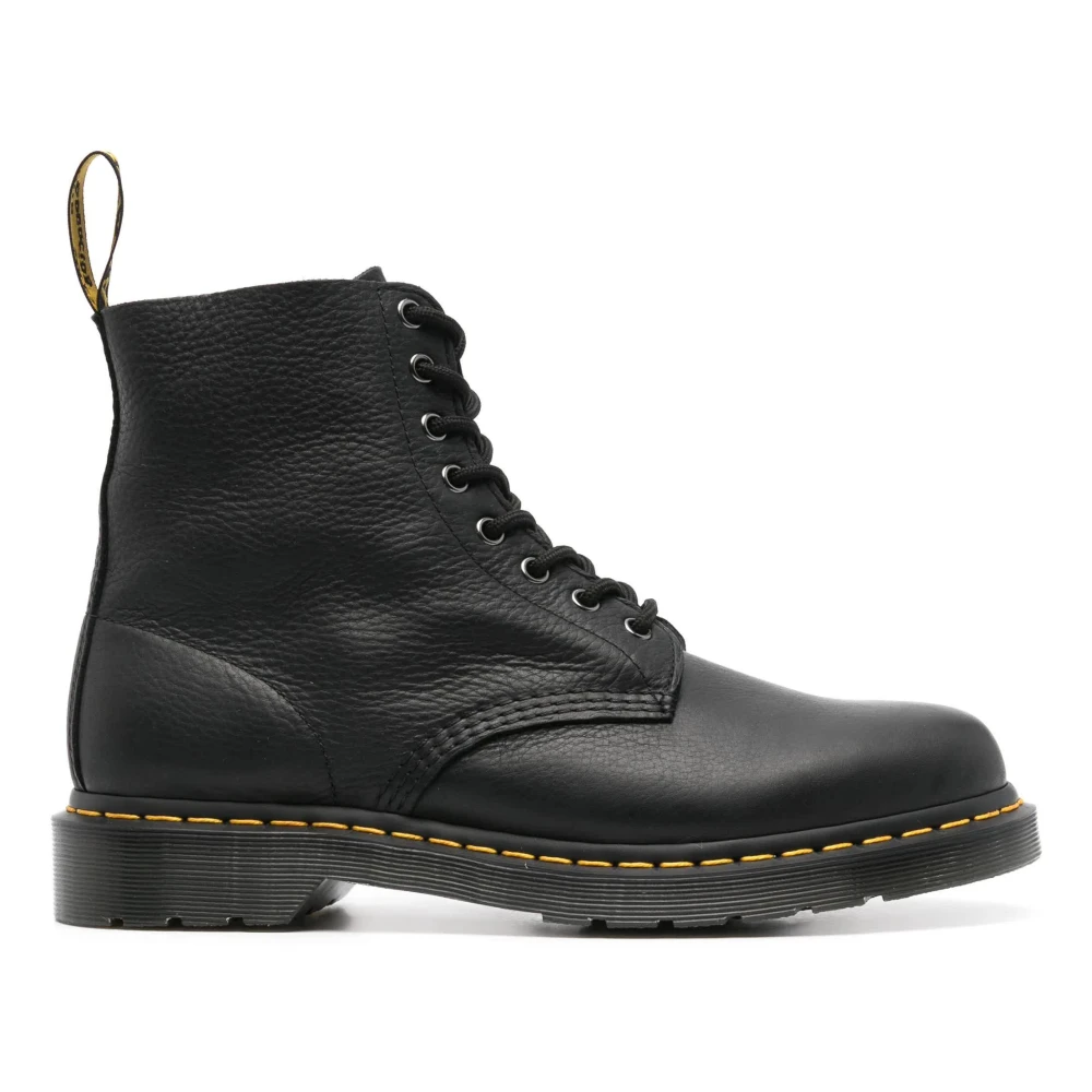 Dr. Martens Black Lace-Up Boots, Male, 12 Uk, Pascal Boots