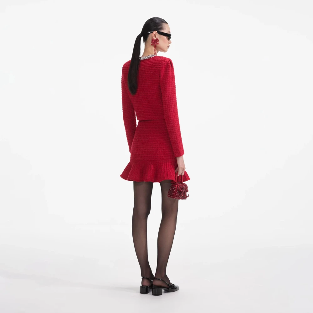 Self Portrait Rode Trui Collectie Red Dames