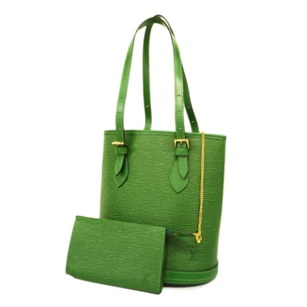 Louis Vuitton Vintage Pre-owned Leather totes Green Dames