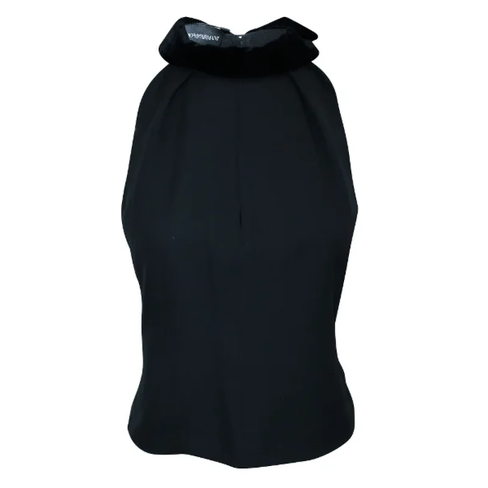 Armani Pre-owned Silk tops Black Dames