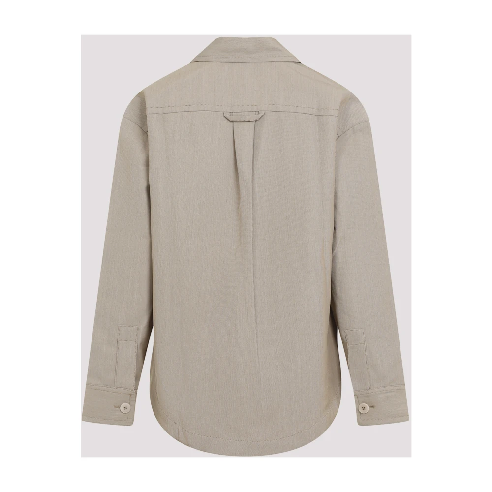Jacquemus Stijlvolle Nude & Neutrals Jas Beige Heren