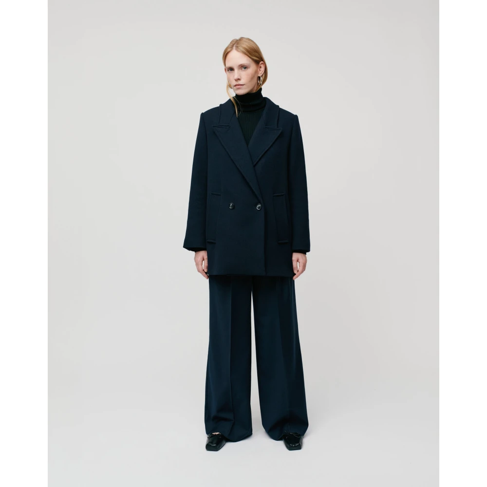 IVY OAK Oversized Boxy Winterjas Blue Dames