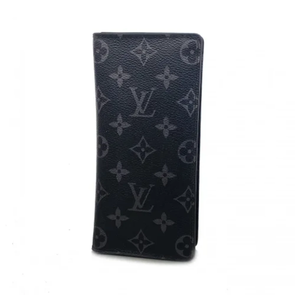 Louis Vuitton Vintage Pre-owned Canvas wallets Black Dames