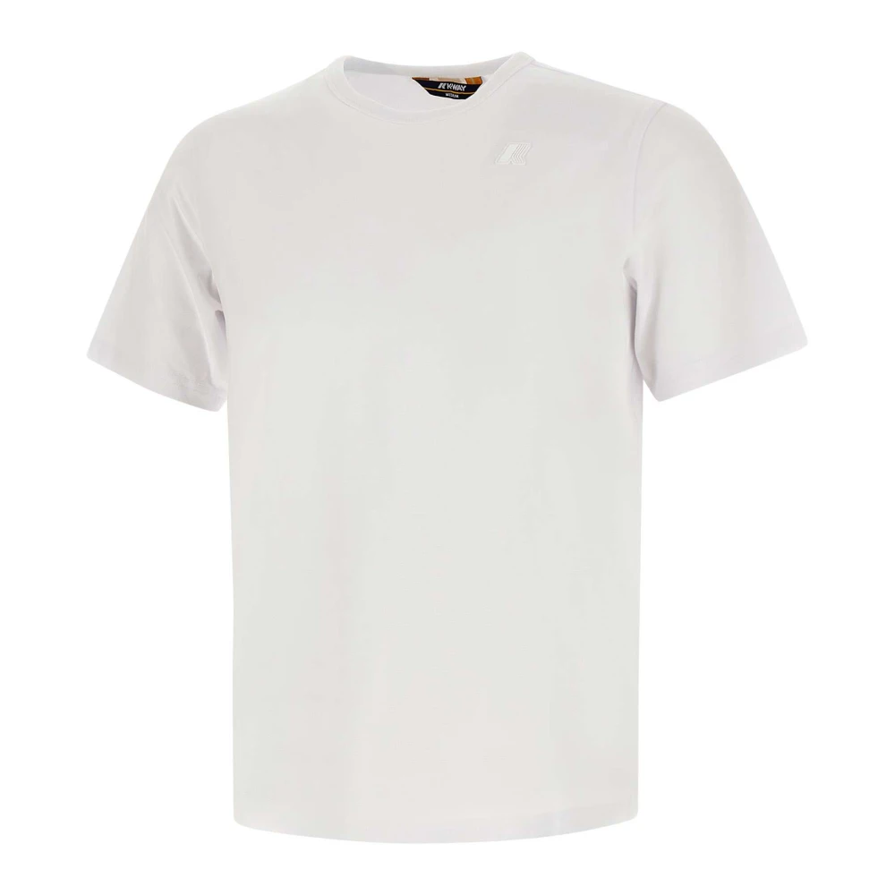 K-way Stretch Jersey Wit T-Shirt White Heren