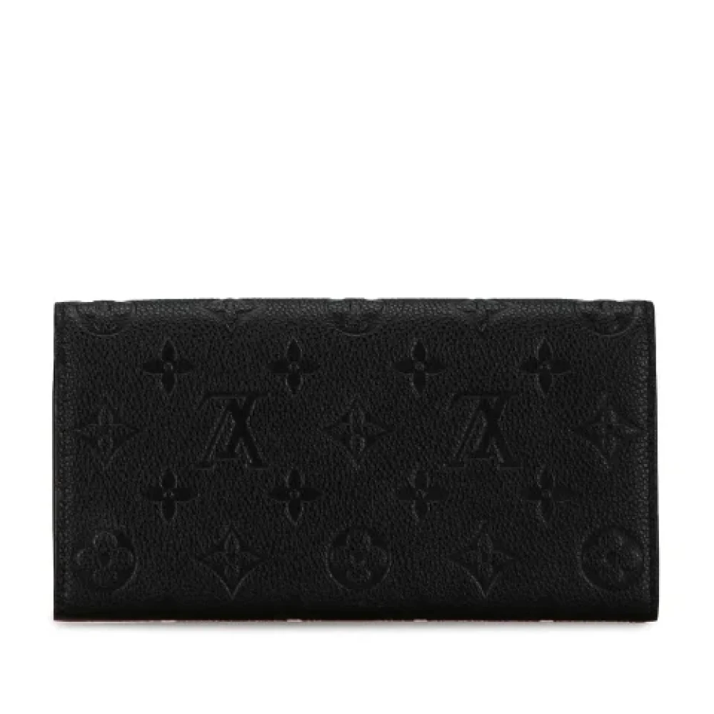 Louis Vuitton Vintage Pre-owned Leather wallets Black Dames