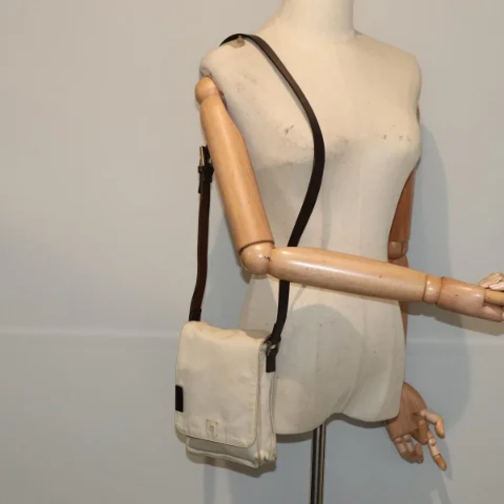 Fendi Vintage Pre-owned Canvas fendi-bags Beige Dames