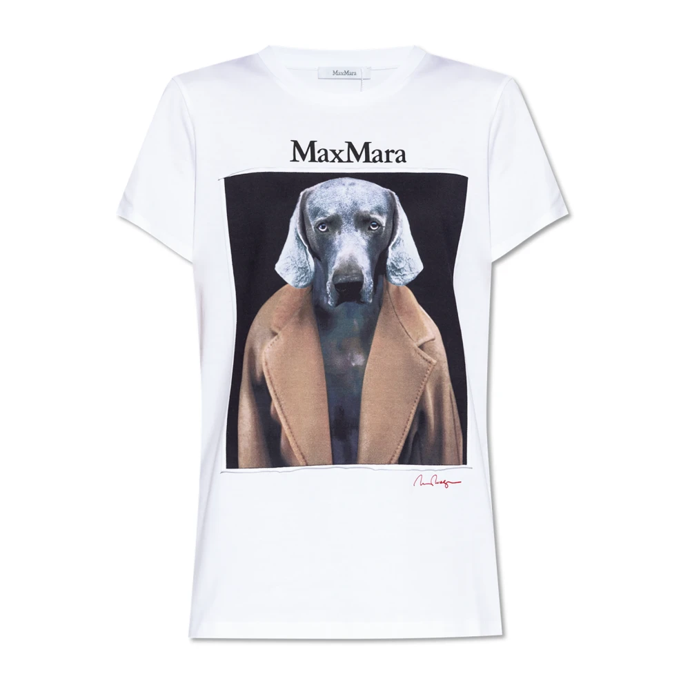 Max Mara Top 'Cipria' White Dames