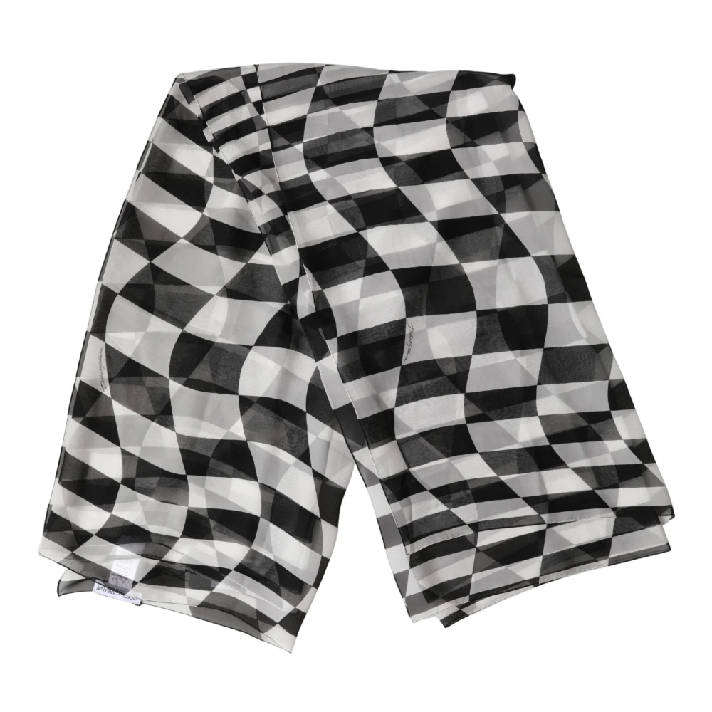 Dolce & Gabbana Damen Schwarz Foulard-Tuch