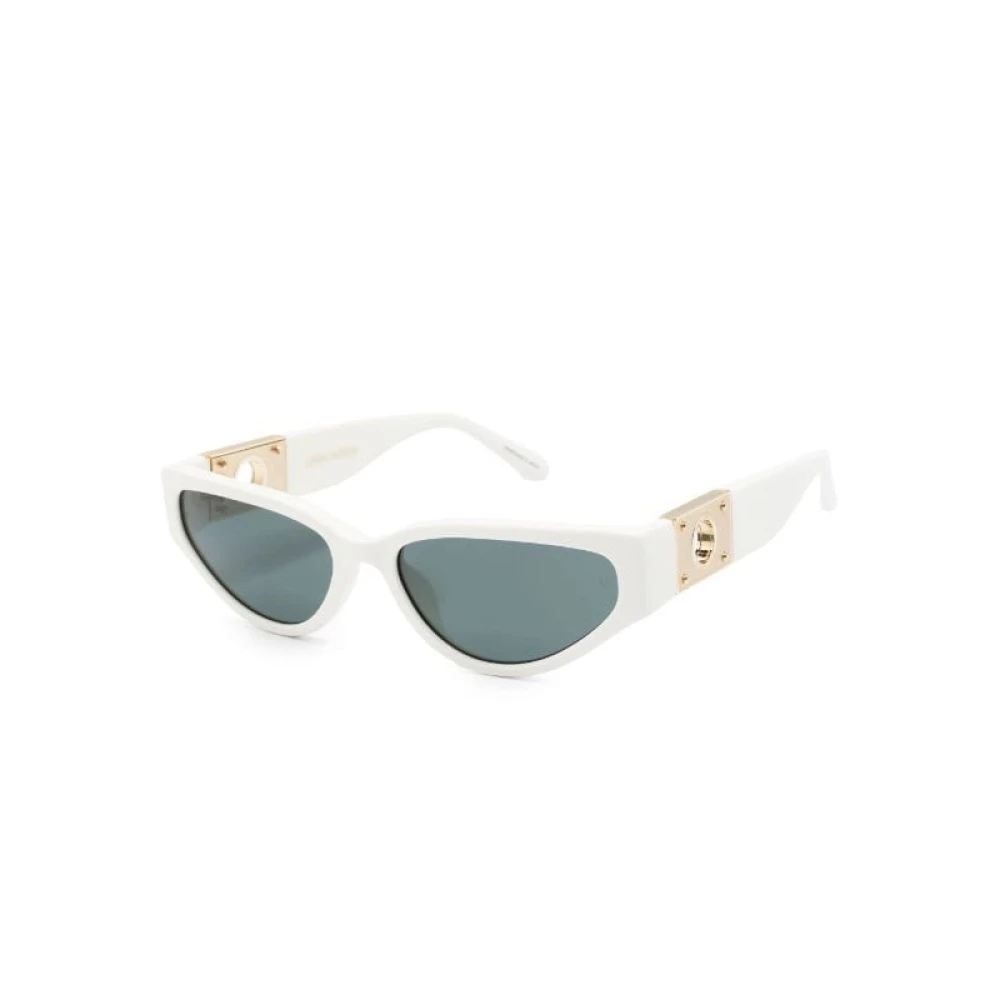 Linda Farrow White Sunglasses, Female, 57 Mm, Sun Sunglasses