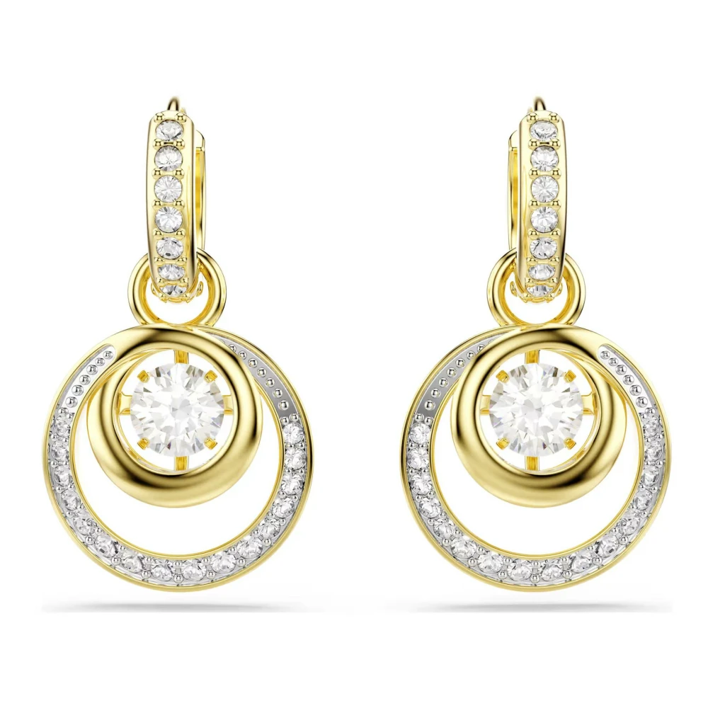 Swarovski - Hyperbola Hängerohrringe - Accessories - Damen - Gelb - One Size - Bild 4