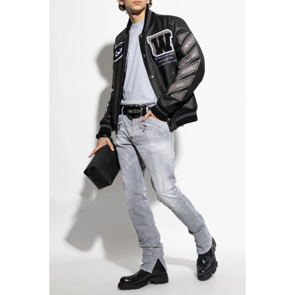 Dsquared2 Tapered leg jeans Gray Heren