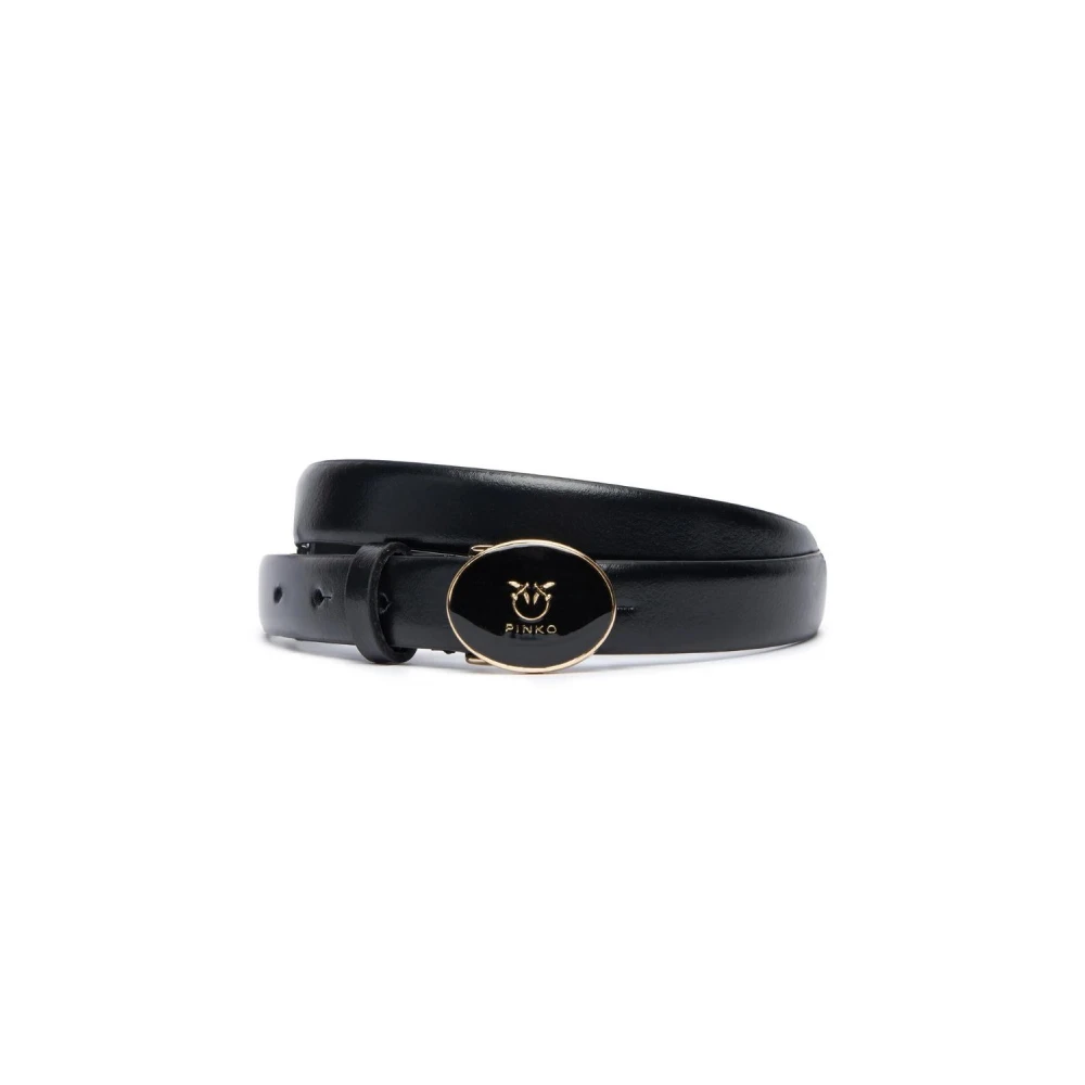 Pinko Leather Belt - Female - Belts - Black - Xs - Accessories