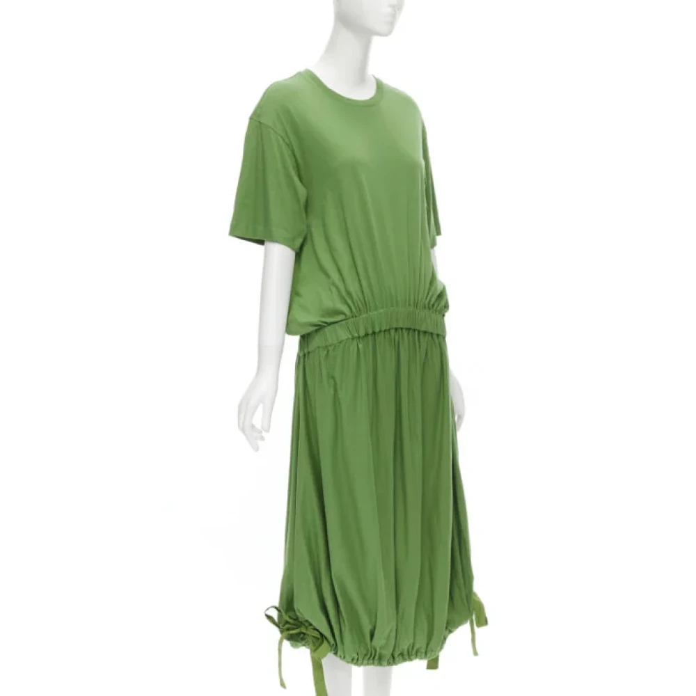 Marni Pre-owned Cotton dresses Green Dames
