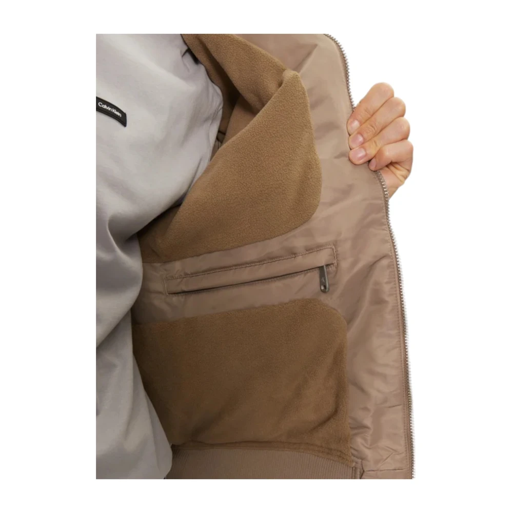 Calvin Klein Stijlvolle Jas voor Mannen Beige Heren