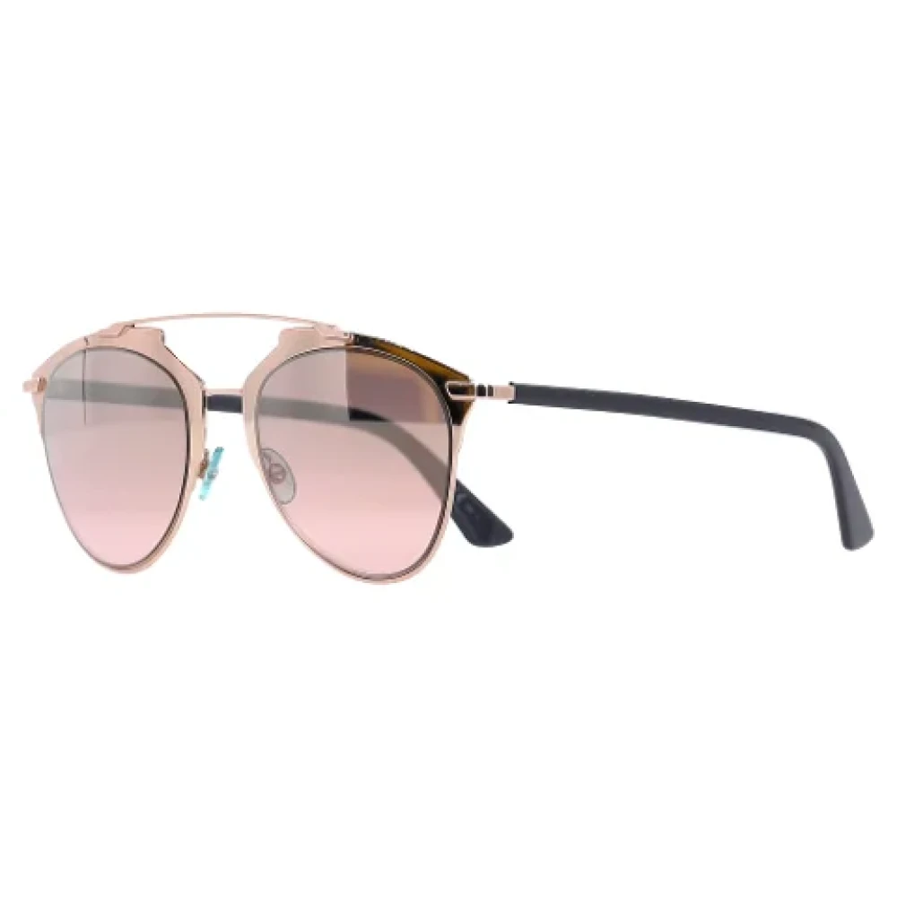 Dior Vintage Pre-owned Metal sunglasses Yellow Dames