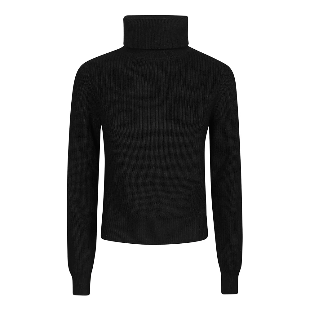 Michael Kors Merino Coltrui Trui Black Dames