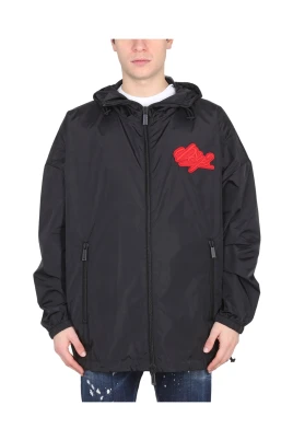 Jacket With Logo Patch