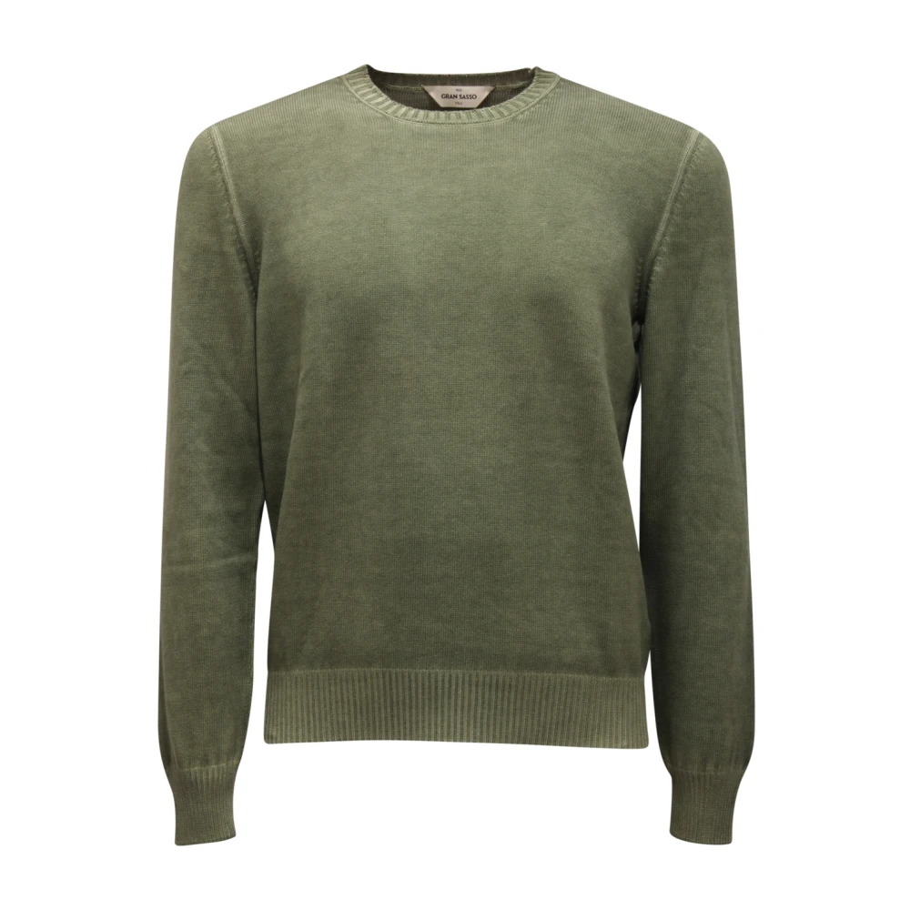 Gran Sasso Hombre Verde - Suéter Vintage De Algodón - Knitwear - M - Suéter Vintage De Algodón