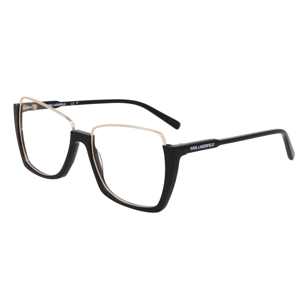 Karl Lagerfeld Black Glasses, Female, 55 Mm, Kl355 Optical Frame