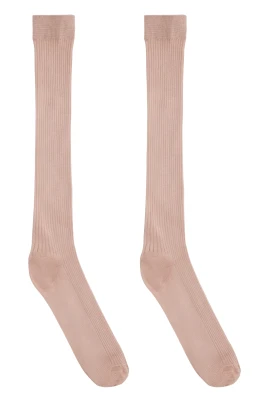 Silke Ribbstickade Strumpor