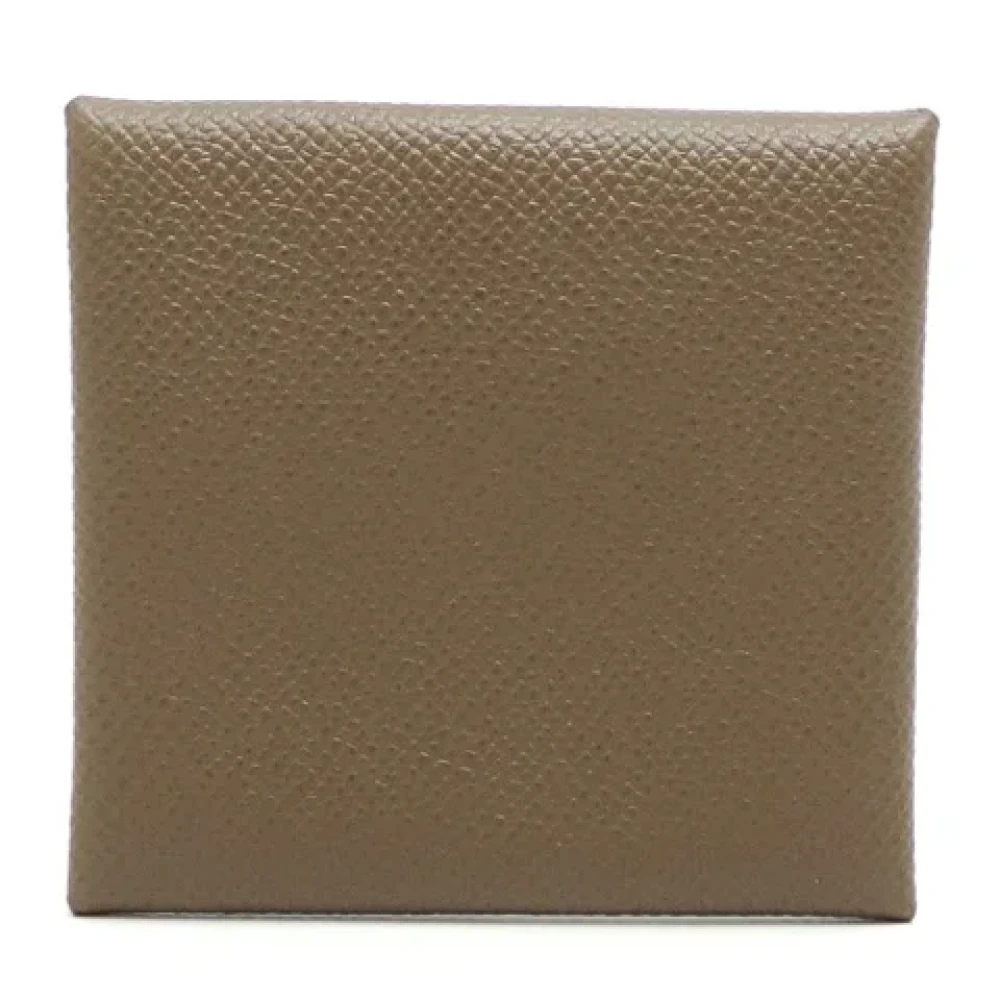Hermès Vintage Pre-owned Leather wallets Gray Dames