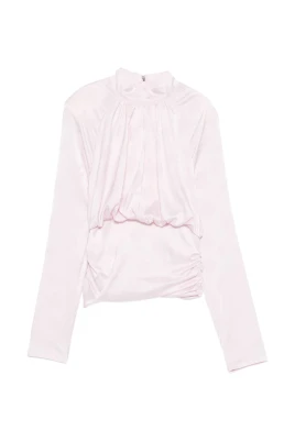 Flower Mesh Ruffle Top